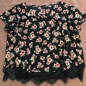 Sz 0 Floral Top